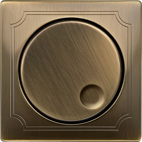 Лицевая панель Schneider Electric Merten Antique для светорегулятора поворотного античная латунь фото Лицевая панель Schneider Electric Merten Antique для светорегулятора поворотного античная латунь картинка